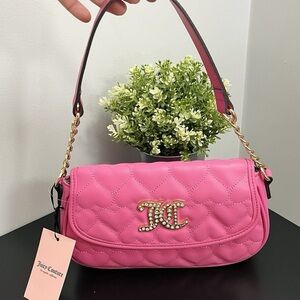 Juicy Couture Vibrant Pink Quilted Shoulder Bag